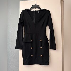 Windsor black long sleeve dress in size S